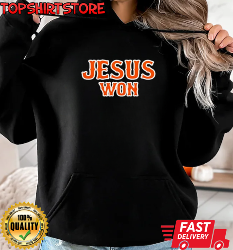 Mets Jesus Won OMG 2024 T-Shirt Unisex Hoodie