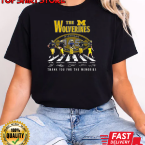 Michigan Wolverines Thank You For The Memories Of 145 Years The Wolverines Walking Signatures T-Shirt Classic Women's T-shirt