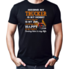 Missing My Trucker Is My Hobby Caring For Him T-Shirt Classic Men's T-shirt