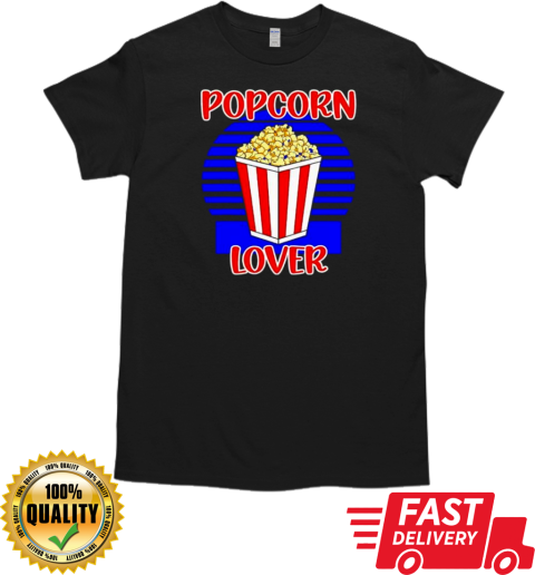 Movie Fan Popcorn Lover Retro T-Shirt Classic Men's T-shirt