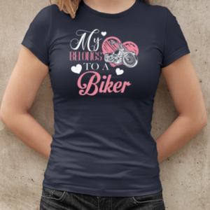 My Heart Belongs To A Biker T-Shirt Classic Women's T-shirt