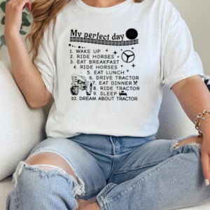 My Perfect Day Tractor T-Shirt Classic Women's T-shirt