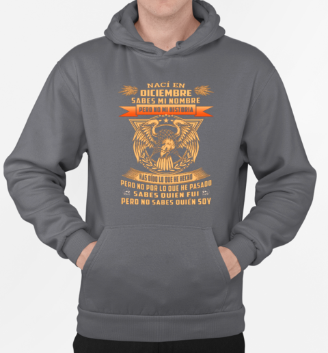 Naci En Diciembre Sabes Mi Nombre Sabes Mi Nombre Pero No Mi Historia T-Shirt Unisex Hoodie