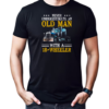 Never Underestimate An Old Man With An 18 Wheeler Trucker T-Shirt Classic Men's T-shirt