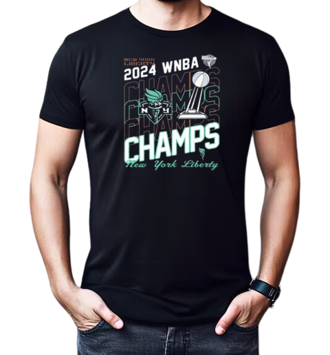 New York Liberty 2024 WNBA Finals Champions Blackwash T-Shirt Classic Men's T-shirt