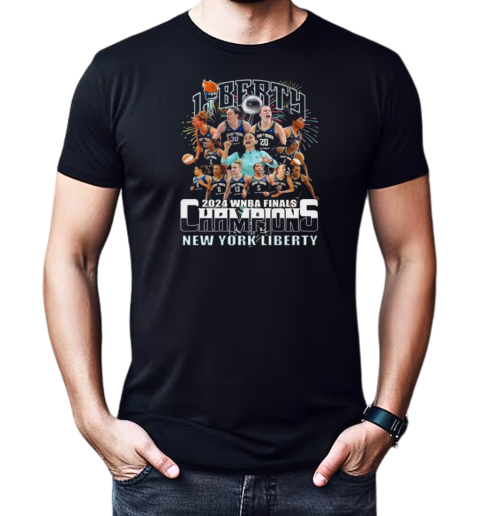 New York Liberty 2024 WNBA Finals Champions Celebrating Fireworks T-Shirt Classic Men's T-shirt