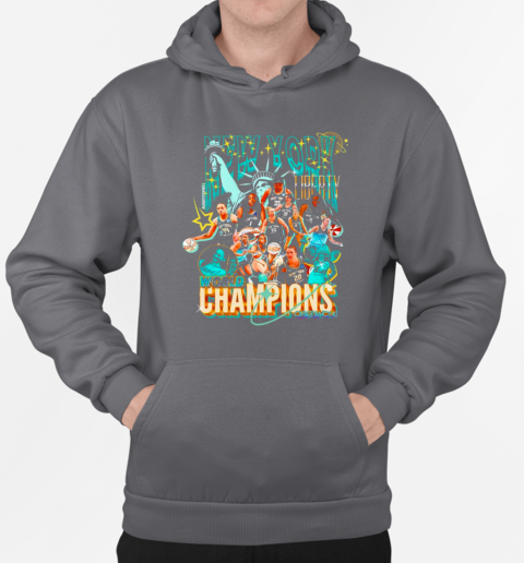 New York Liberty World Champions 2024 players T-Shirt Unisex Hoodie