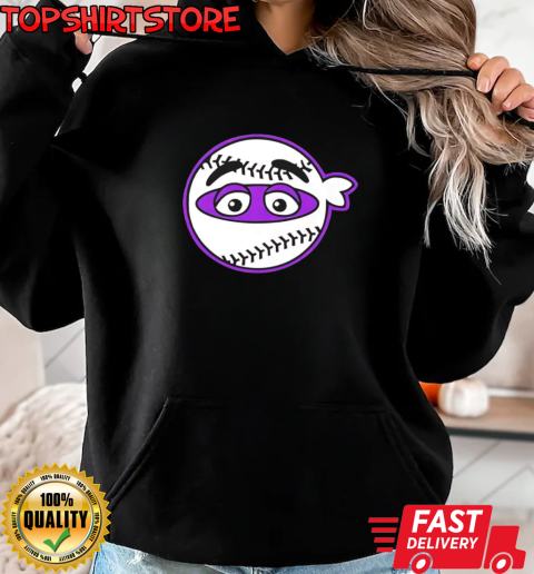 New York Mets pitching ninja Grimace edition T-Shirt Unisex Hoodie