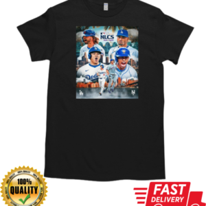 New York Mets vs Los Angeles Dodgers 2024 NLCS Collage MLB T-Shirt Classic Men's T-shirt