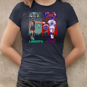 New York Sabrina Ionescu Liberty Francisco Lindor Mets signatures T-Shirt Classic Women's T-shirt