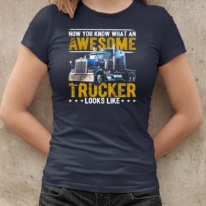 Now You Know What An Awesome Trucker Looks Like T-Shirt Classic Women's T-shirt