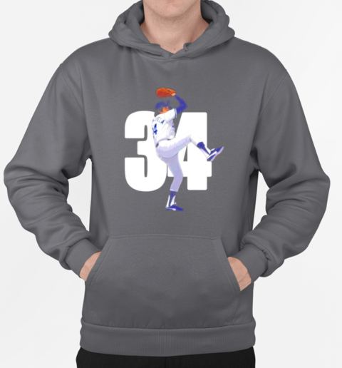 Number 34 Fernando Valenzuela Los Angeles Dodgers pitcher T-Shirt Unisex Hoodie