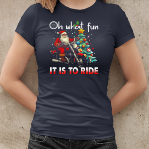 Oh What Fun It Is To Ride Christmas Biker T-Shirt Classic Women's T-shirt