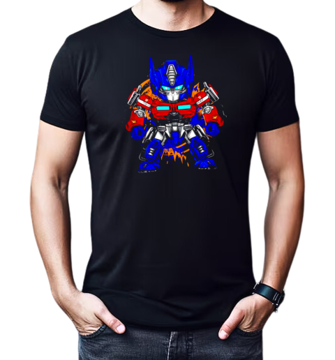 Optimus Prime Transformers Chibi Optimus retro T-Shirt Classic Men's T-shirt