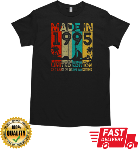 Personalized Made In 1995 Limited Edition T-Shirt Classic Men's T-shirt