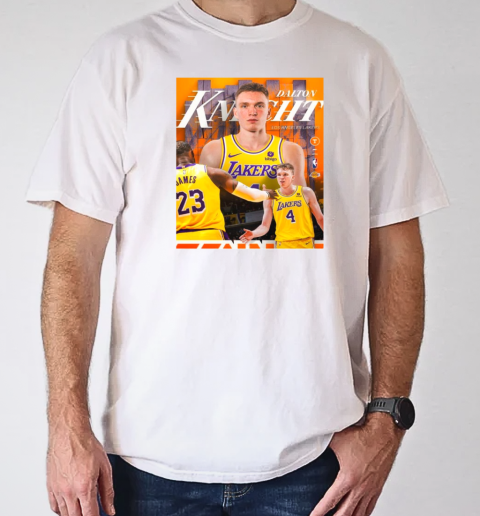 Poster Dalton Knecht Los Angeles Lakers NBA Is He The Steal Of The Draft T-Shirt Classic Men's T-shirt