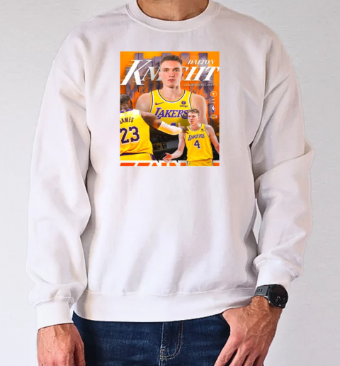 Poster Dalton Knecht Los Angeles Lakers NBA Is He The Steal Of The Draft T-Shirt Unisex Sweatshirt