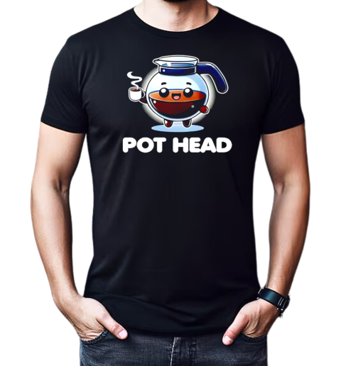 Pot head kawaii coffee pot T-Shirt Classic Men's T-shirt