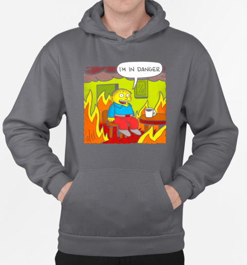 Ralph Wiggum X Gunshow's this is fine I'm in danger T-Shirt Unisex Hoodie