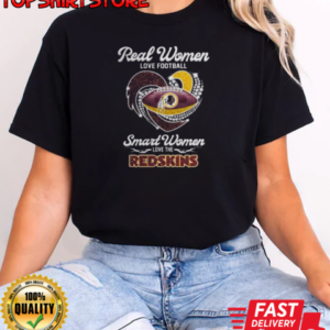 Real Women Love Football Smart Women Love The Washington Commanders T-Shirt Classic Women's T-shirt