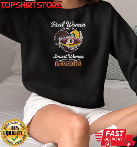 Real Women Love Football Smart Women Love The Washington Commanders T-Shirt Unisex Sweatshirt