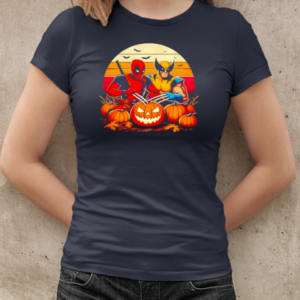 Retro Deadpool and Wolverine Halloween T-Shirt Classic Women's T-shirt