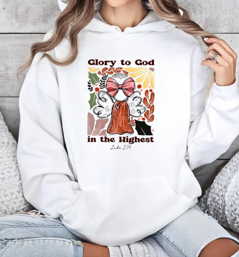 Retro vintage glory to god in the highest Christian T-Shirt Unisex Hoodie