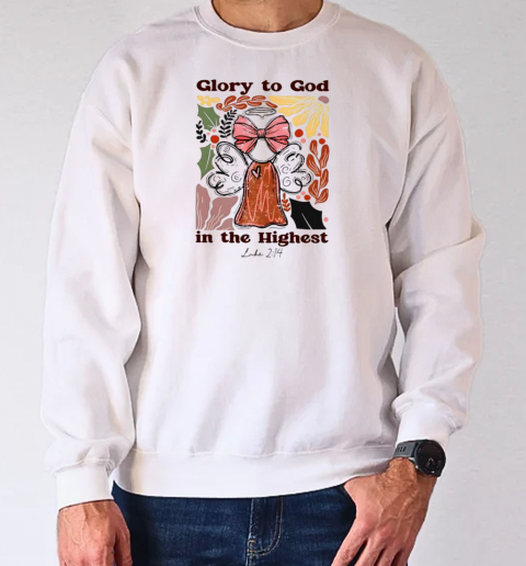 Retro vintage glory to god in the highest Christian T-Shirt Unisex Sweatshirt