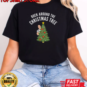 Rock Around the Christmas Tree Merry Christmas T-Shirt Classic Women's T-shirt