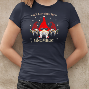 Rollin With My Gnomies Cool Chirstmas Biker T-Shirt Classic Women's T-shirt