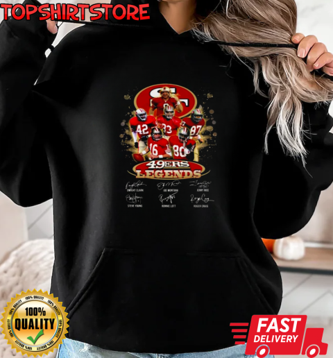 San Francisco 49ers Legends Signatures T-Shirt Unisex Hoodie