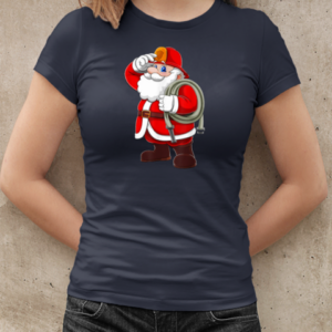 Santa Firefighter Christmas T-Shirt Classic Women's T-shirt