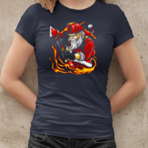 Santa Firefighter T-Shirt Classic Women's T-shirt