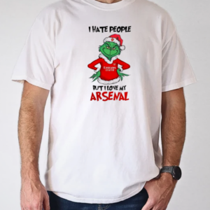 Santa Grinch I hate people but I love my Arsenal 2024 T-Shirt Classic Men's T-shirt