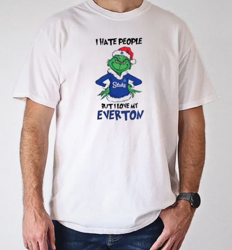 Santa Grinch I hate people but I love my Everton 2024 T-Shirt Classic Men's T-shirt