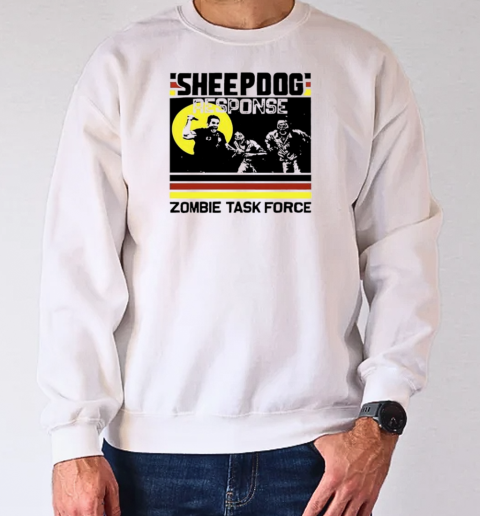 Sheepdog Response Zombie Task Force Retro T-Shirt Unisex Sweatshirt