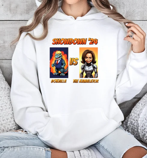 Showdown '24 Donzilla vs The Kamalator retro T-Shirt Unisex Hoodie