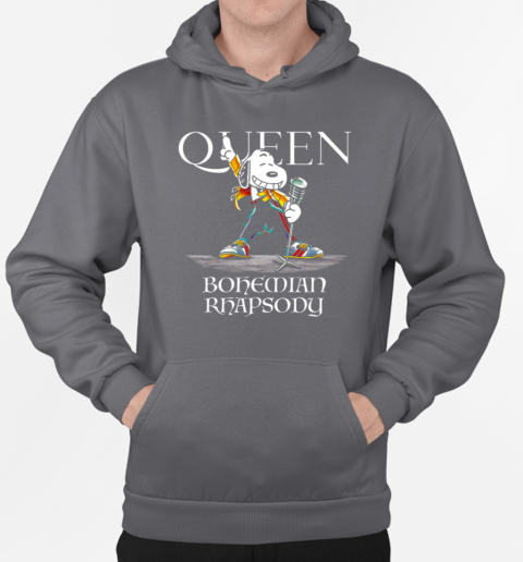 Snoopy Dog As Freddie Mercury Queen Bohemian Rhapsody T-Shirt Unisex Hoodie