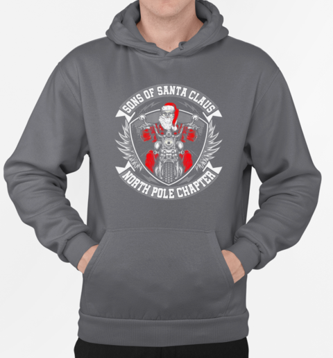 Sons Of Santa Claus North Pole Chapter Christmas Biker T-Shirt Unisex Hoodie