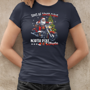 Sons Of Santa Claus North Pole Chapter Funny Santa Claus Ride T-Shirt Classic Women's T-shirt