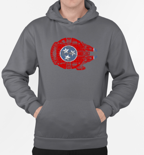 Tennessee Flag And The Millennium Falcon T-Shirt Unisex Hoodie