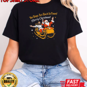 The Boys Are Back In Town Merry Christmas T-Shirt Classic Women's T-shirt