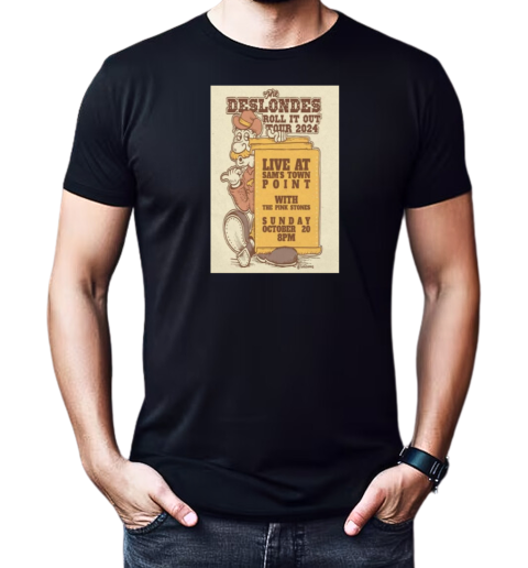 The Deslondes Sam's Town Point Austin TX Oct 20 2024 Tour T-Shirt Classic Men's T-shirt