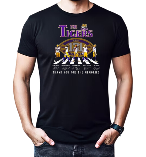 The LSU Tigers 1893 2024 Signature Thank You For The Memories Walking Signatures T-Shirt Classic Men's T-shirt