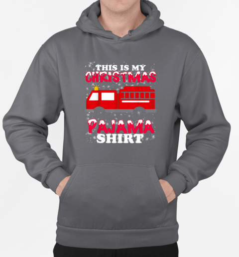 This Is Christmas Pajama Shirt Firefighter T-Shirt Unisex Hoodie