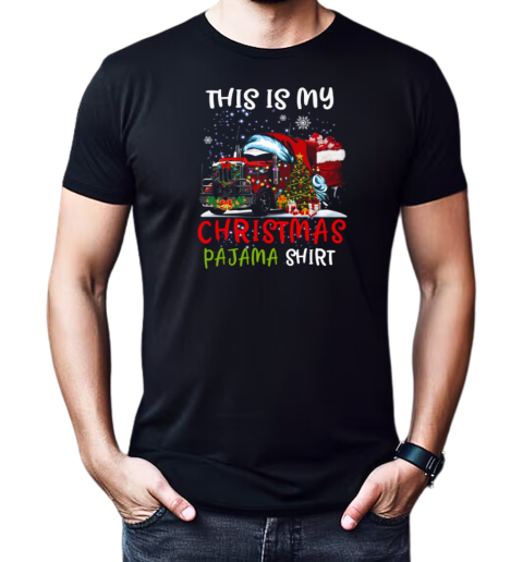 This Is My Christmas Pajama Trucker T-Shirt Classic Men's T-shirt