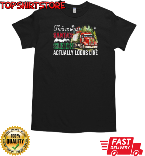 This Is What Santa's Sleigh Looks Like Christmas Trucker T-Shirt Classic Men's T-shirt