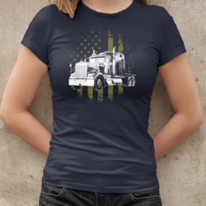 Truck USA Flag T-Shirt Classic Women's T-shirt