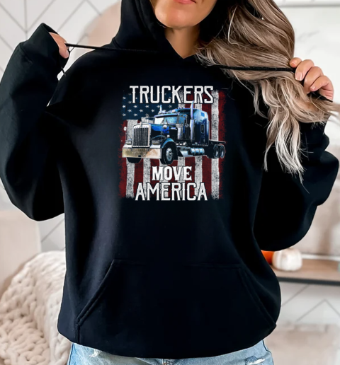 Truckers Move America T-Shirt Unisex Hoodie