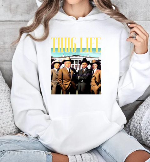 Trump Vance Kennedy Musk Thug Life T-Shirt Unisex Hoodie